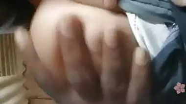 indian guy grabbing his wife's big tits live