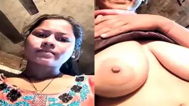 Cute Desi village girl shows her big boobs