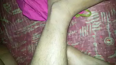 Lovely village Desi XXX wife fucking her hubby from top MMS