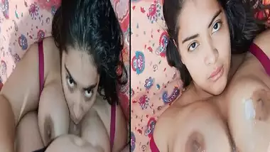 Bhabhi desi blowjob sex and cum on big boobs