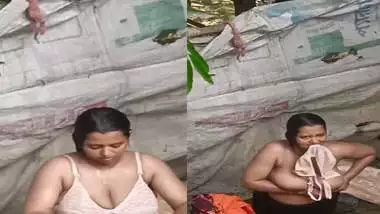 Outdoor bath bhabhi showing huge milk tankers